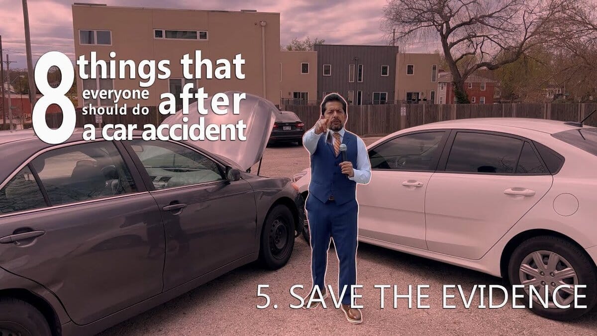 8 things to do after a car accident: 5. Save the Evidence